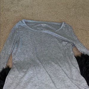 Plain grey long sleeve